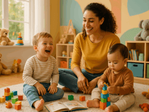 Garde d'enfants à domicile. Vaucluse, gard et Bouches-du-Rhône (Ilytis Services)
