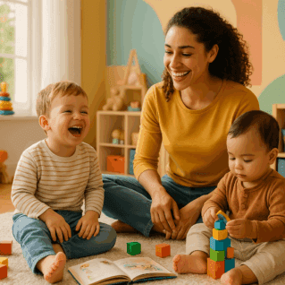 Garde d'enfants à domicile. Vaucluse, gard et Bouches-du-Rhône (Ilytis Services)