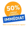 Logo Crédit d'impôts 50% immédiat - Services à la personne -Ilytis services