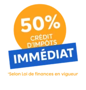 Logo Crédit d'impôts 50% immédiat - Services à la personne -Ilytis services